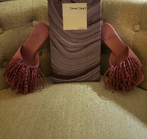 Elegant Pink Fringe Women's Shoes